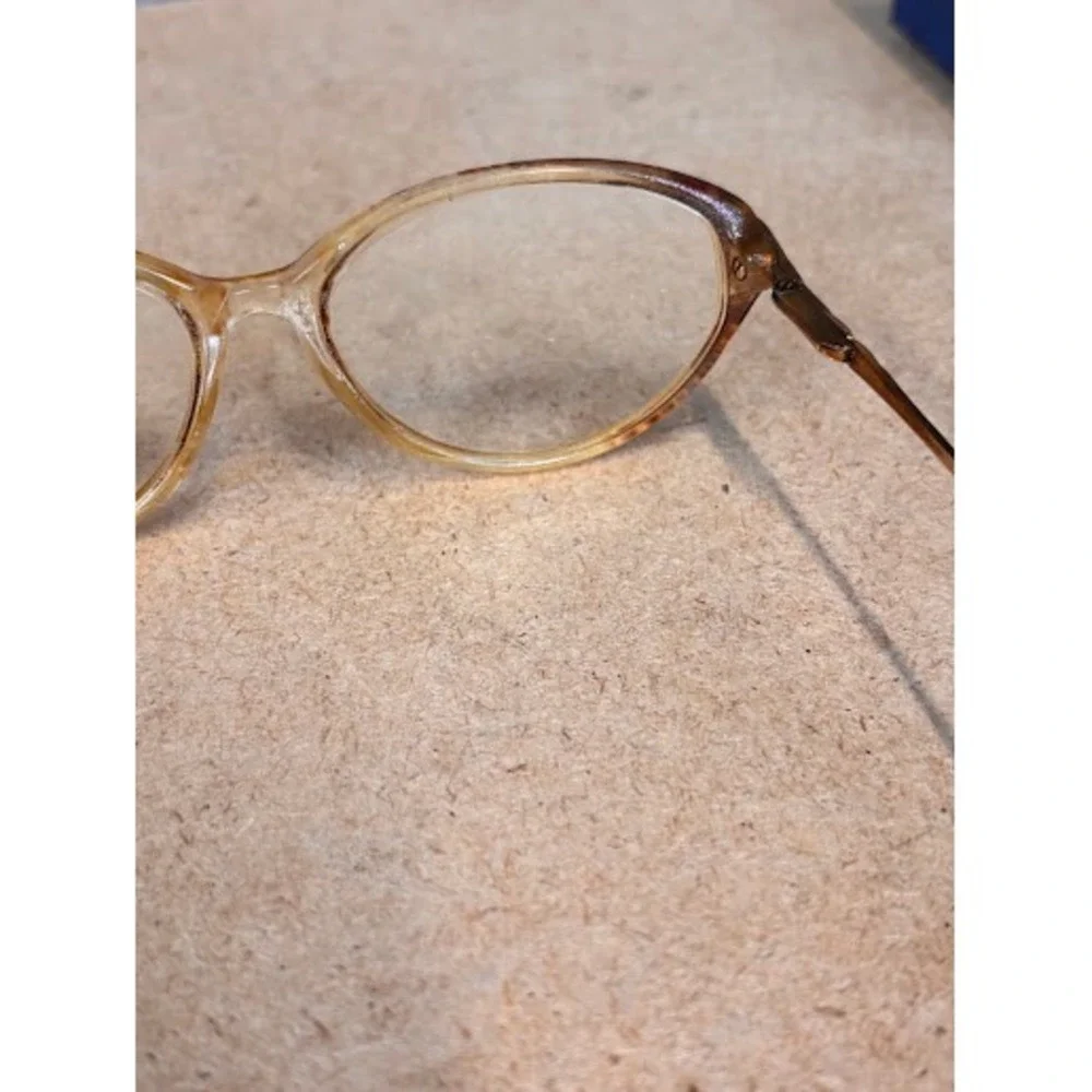 Savvy 220 Brown Oval Cat Eye Eyeglass Frames 53-14-135 Vintage Style
